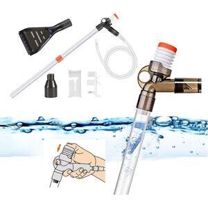Aquarium Gravel Cleaner Siphon Fish Tank Vacuum Cleaner for Absorb Dirt Wash San
